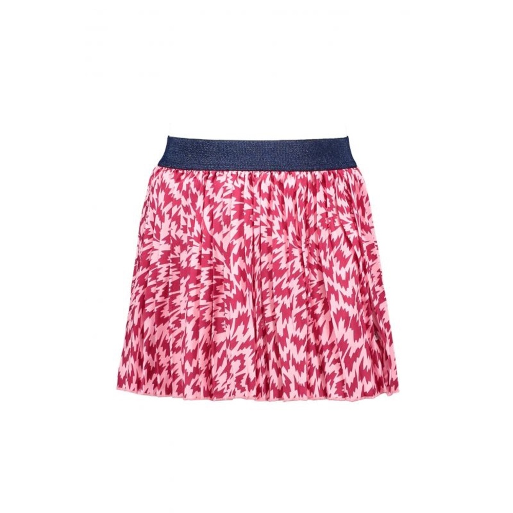 Vibrant Pink Patterned Kids Skirt